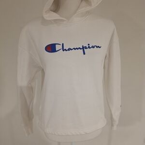 Champion Men's White Hoodie Sweater